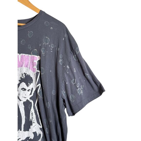 Hybrid Apparel Womens Oversized David Bowie 1972 World Tour T-Shirt Size XL Gray - Picture 4 of 7